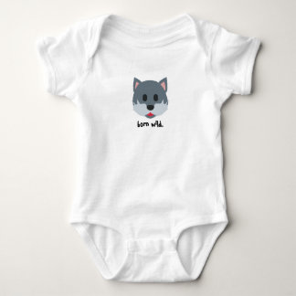 Body Vêtement une pièce infantile graphique de loup