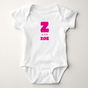 Body Vêtements bébé lettre Z, Combinaison bébé avec pré