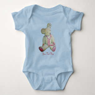 Body vieil ours en peluche arc rouge design enfant
