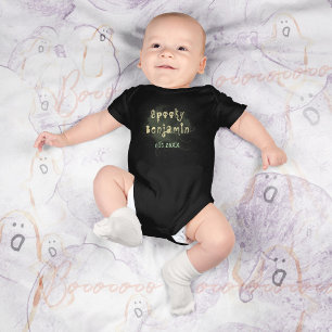Body Vintage Gothique Crâne Bébé Halloween Effrayant