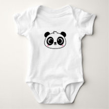 Visage de Panda bébé Kawaii
