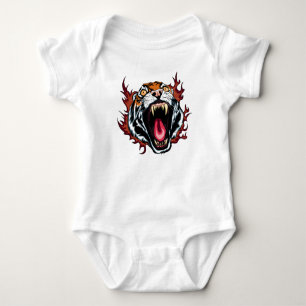 Body Visage de tigre en colère