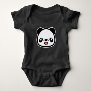 Body Visage d'ours panda de dessin animé mignon