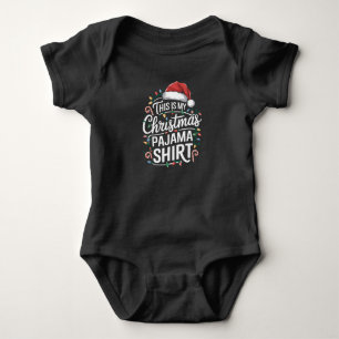 Body Voici Mon Pyjama de Noël Fête de famille des chemi