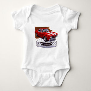 Body Voiture 1970 Rouge-Blanche de Chevelle