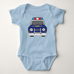 Body Voiture de patrouille bleue audacieuse de police