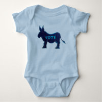 VOTE Blue Donkey Election Day USA Voter Patriotiqu