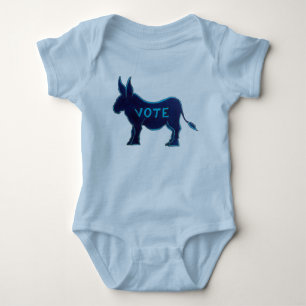 Body VOTE Blue Donkey Election Day USA Voter Patriotiqu