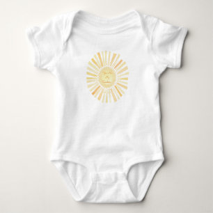 Body Vous Êtes Mon Bébé Blanc Jaune Orange Sunshine