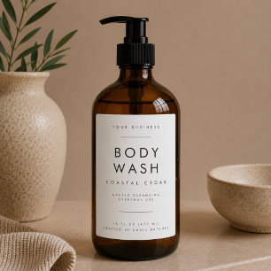Body Wash Salon Business Branding Label