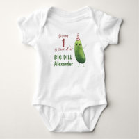 Watercolor Concomber Big Dill fête d'anniversaire