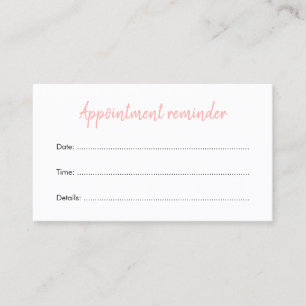 Body Waxing Soft Skin Spa Next Visit Reminder Card