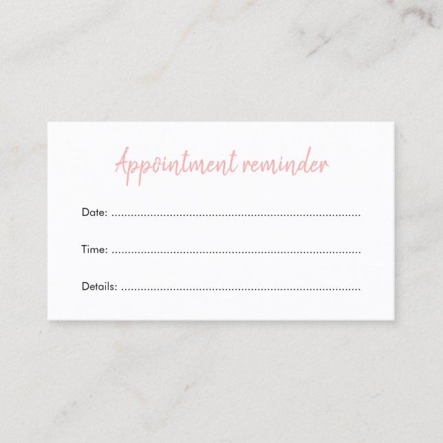 Body Waxing Soft Skin Spa Next Visit Reminder Card (Front)