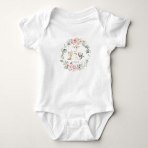 Body Whimsical Chic Woodland Blush Rose Floral Girl
