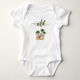 Body Wild One First 1st Safari Animaux Anniversaire