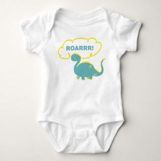 Body with dinosaur baby bodysuit