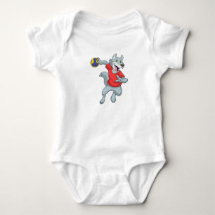 Body Wolf comme joueur de handball avec Handball