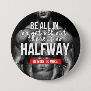 Bodybuiding Gym Motivation 3 Inch Round Button