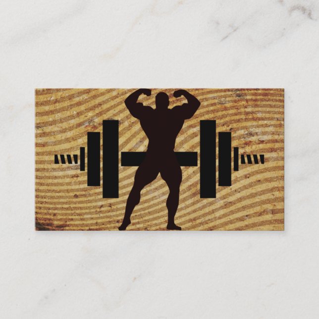 Bodybuilder Business Cards (Front)