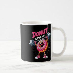 Bodybuilder Doughnut Give Up Humour Gym Workout Jo Coffee Mug