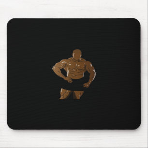 Bodybuilder In Pose – Strength And Pion For Bodybu Mouse Pad