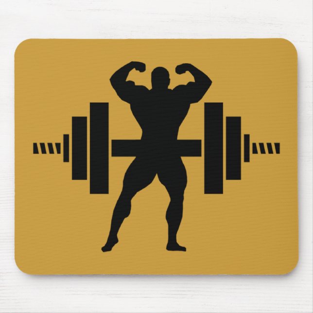 Bodybuilder Mouse Pad (Front)