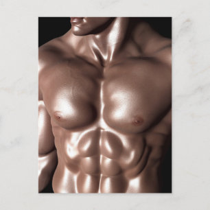 BODYBUILDER MUSCLE MAN POSTCARD
