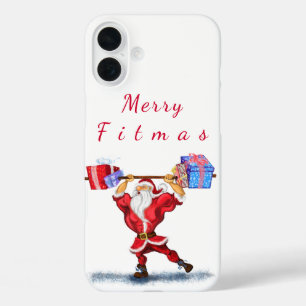 Bodybuilder Santa Christmas iPhone Case
