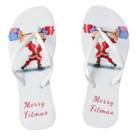 Bodybuilder Santa Claus with Christmas Gifts Funny