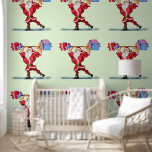 Bodybuilder Santa Claus with Gift Funny Christmas Wallpaper<br><div class="desc">Wallpapers with Bodybuilder Santa Claus with Gift Funny Christmas Modern Customizable Design - or Add Your Name / Text / Colour - Make Your Special Wallpaper / Gift ! Resize and move or remove / add text / elements with Customization tool ! Painting Design by MIGNED ! Please see my...</div>