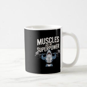 Bodybuilder Shark Lover Gym Fitness Workout Bodybu Coffee Mug