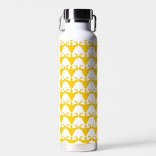 Bodybuilder Silhouette - Double Biceps Strength Water Bottle