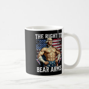 Bodybuilding 4th Of July Dad Usa Flag 2nd Bear Arm Coffee Mug