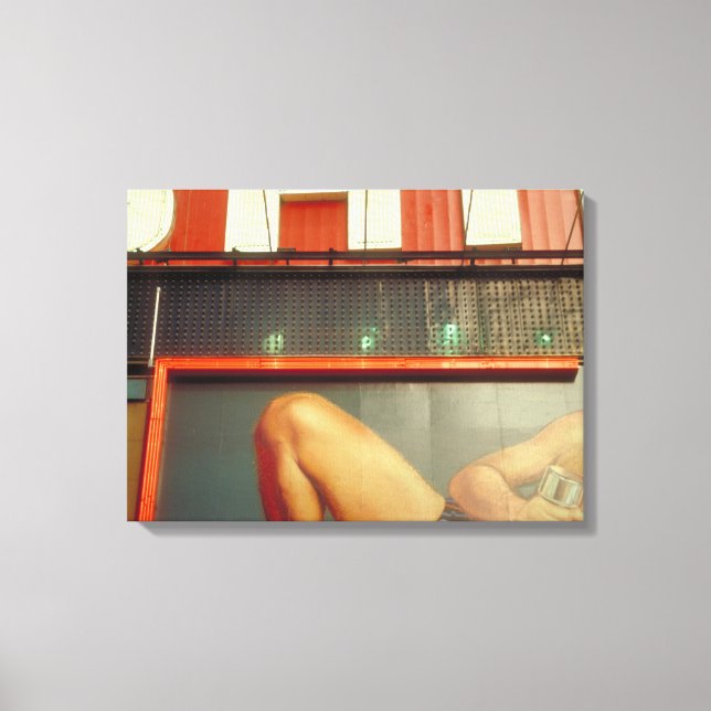 Bodybuilding Advertising Time Square NYC Canvas (Front)