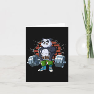 Bodybuilding And Weightlifting Designs Fitness Pan Card