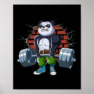 Bodybuilding And Weightlifting Designs Fitness Pan Poster