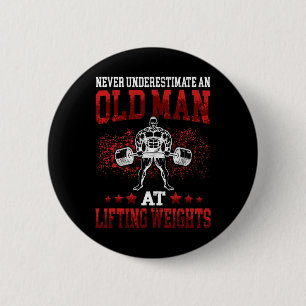 Bodybuilding And Weightlifting Designs Men's Clic  2 Inch Round Button