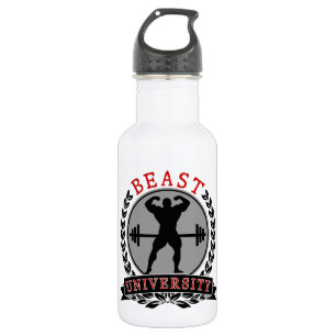 Bodybuilding Beast University Water Bottle