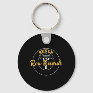 Bodybuilding Bench Row Records Gym Sayings Keychain