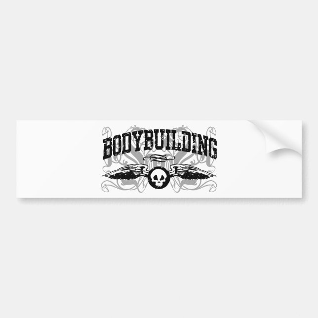 Bodybuilding Bumper Sticker (Front)