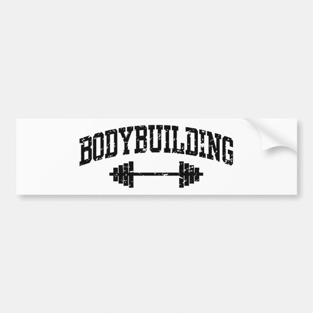 Bodybuilding Bumper Sticker (Front)