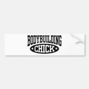 Bodybuilding Chick Bumper Sticker