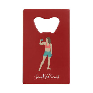 Bodybuilding Credit Card Bottle Opener