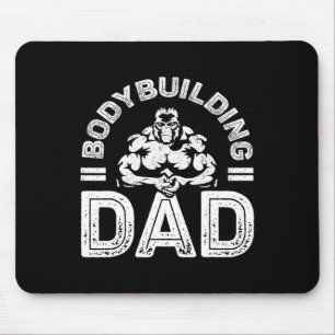 Bodybuilding Dad Shirt Men Muscle Gym Training Bod Mouse Pad