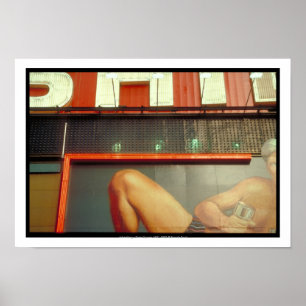 Bodybuilding Fitness Advertising Time Square NYC P Poster