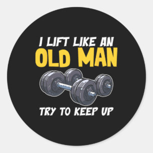 Bodybuilding Fitness And Gym Motivational Quotes O Classic Round Sticker