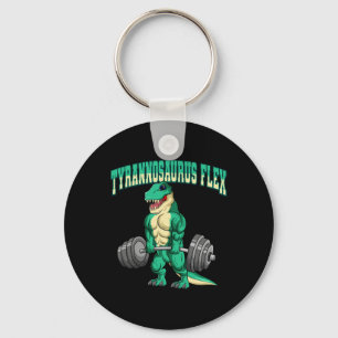 Bodybuilding Fitness Tyrannosaurus Flex Dinosaur D Keychain