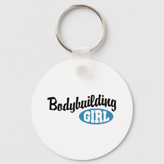 Bodybuilding Girl Keychain (Front)