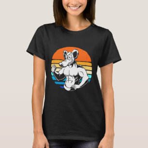 Bodybuilding Gym Lover Retro Gym Rat  T-Shirt