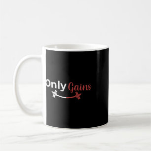 Bodybuilding Gym Only Gains Funny Lifting Workout Coffee Mug